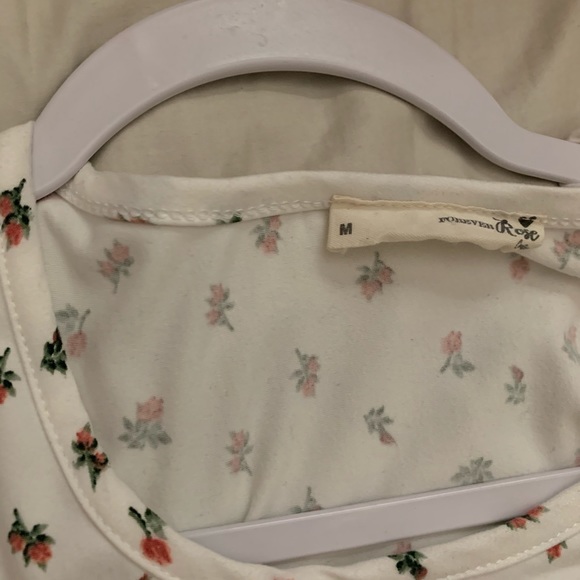 rose patterned babydoll dress - Picture 2 of 4